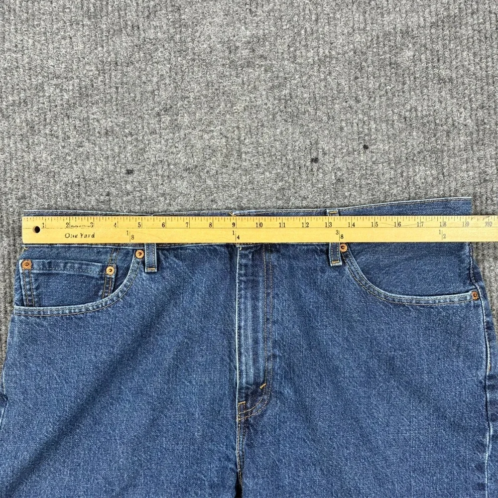 Levi's 505 Mens Bermuda Jean Shorts Size W40 Blue Denim Casual Stretch High Rise